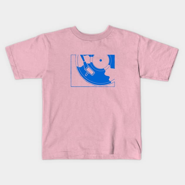 turntable Kids T-Shirt by croquis design